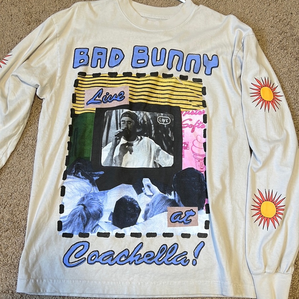 Bad bunny X coachella long sleeve T-shirt M